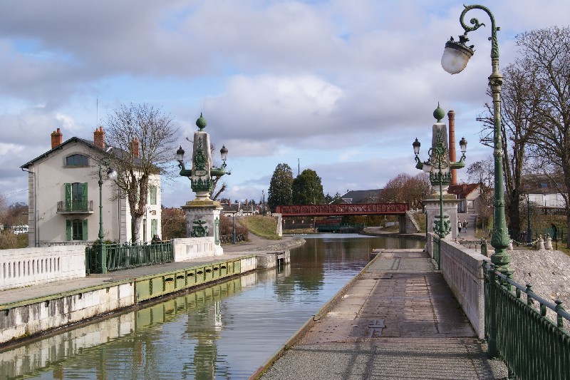 Séquoias géants à Briare depuis le Pont-Canal