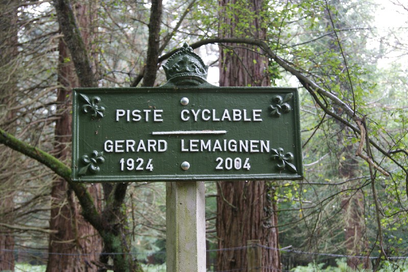 Entrée de la piste cyclabe