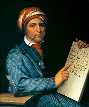 Sequoyah, inventeur de l'alphabet Cherokee